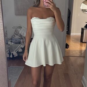 White Lucy in the Sky Mini Dress